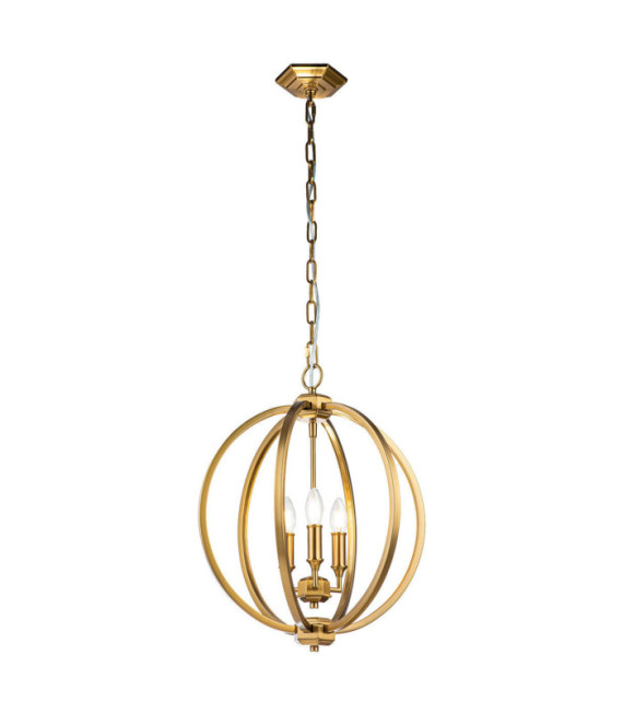 Suspension Feiss Acier Laiton bruni