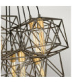 Hinkley Pendant Steel Matte Metallic Bronze with Luxury Gold Accents