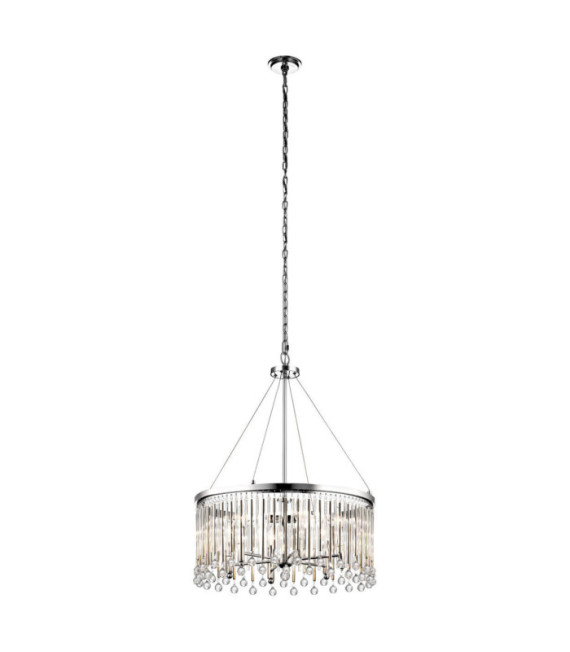 Suspension Kichler Cristal,Acier Chrome poli