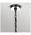 Kichler Crystal Pendant Light, Polished Chrome Steel