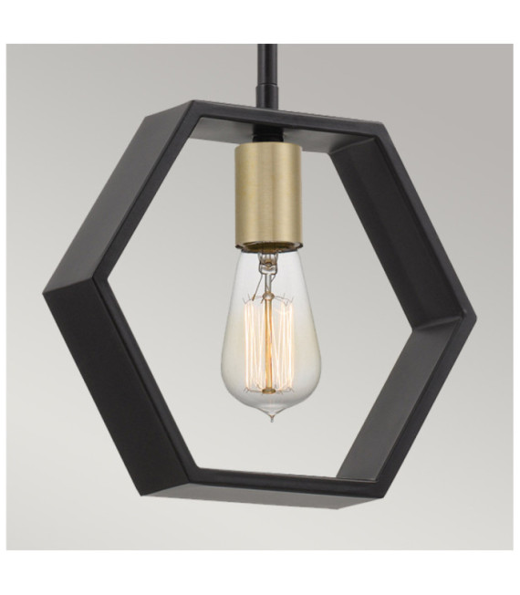 Quoizel Anhänger Stahl Black Earth