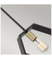 Suspension Quoizel Acier Terre noire
