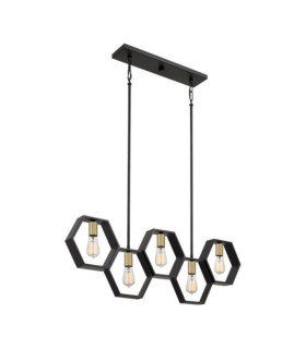 Suspension Quoizel Acier Terre noire