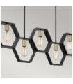 Suspension Quoizel Acier Terre noire