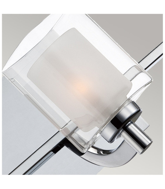 Quoizel Deckenleuchte Stahl, Opal, transparentes Glas Poliertes Chrom