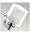 Quoizel ceiling light Steel, opal, transparent glass Polished chrome