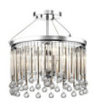 Plafonnier Kichler Cristal,Acier Chrome poli