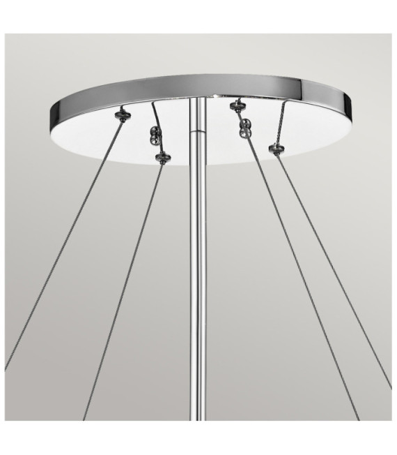 Kichler Crystal Pendant Light, Polished Chrome Steel