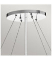 Kichler Crystal Pendant Light, Polished Chrome Steel