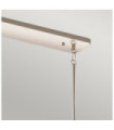 Suspension Kichler Acier,verre cannelé transparent Nickel poli