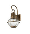 Kichler exterior wall light Aluminum, transparent grained glass Natural brass