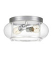 Plafonnier Quoizel Verre transparent,acier Chrome poli