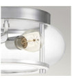 Plafonnier Quoizel Verre transparent,acier Chrome poli