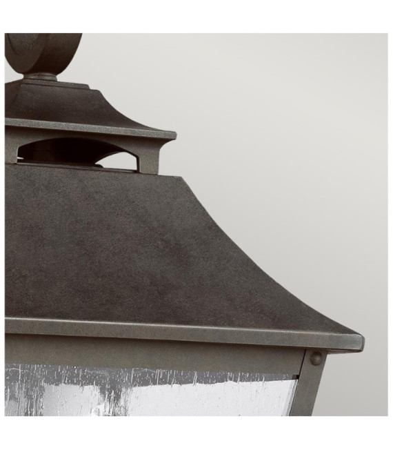 Outdoor wall light Feiss Steel, Marten grained glass
