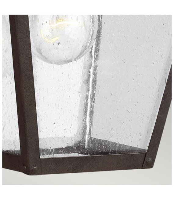 Außenwandleuchte Feiss Steel, Marten-Kornglas
