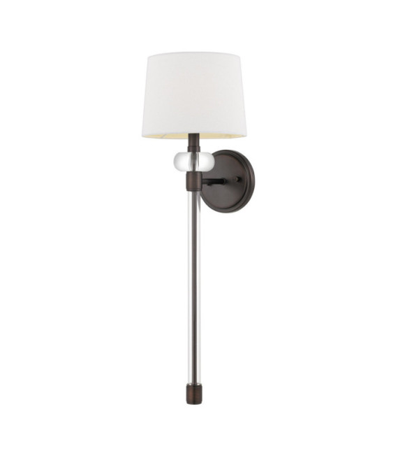 Quoizel wall light Steel, Port Bronze fabric