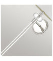 Applique murale Quoizel Acier,Tissu Nickel poli