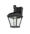 Bayview exterior wall light Aluminum, transparent beveled glass Black