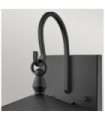 Applique murale extérieur Hinkley Aluminium,laiton,verre grainé transparent Noir