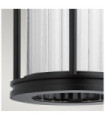 Kichler exterior wall light Transparent glass, aluminum, steel Black