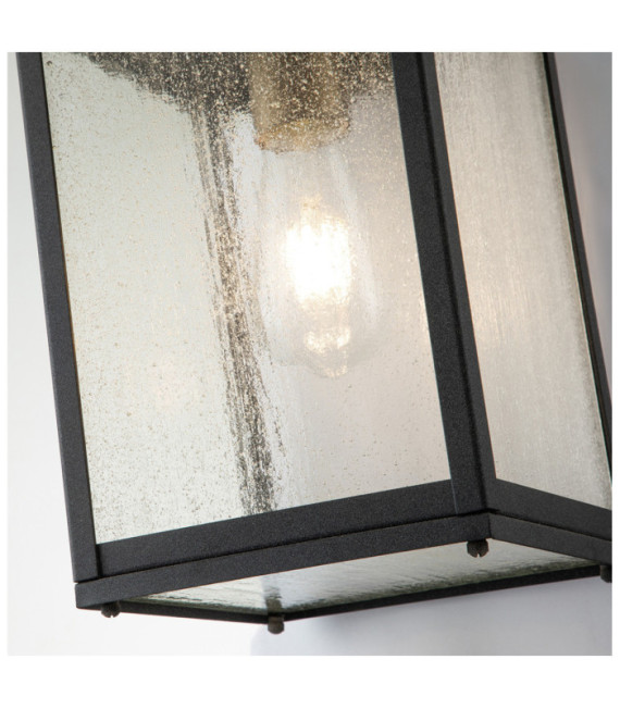 Aplique exterior Kichler Aluminio, cristal granulado transparente Zinc patinado