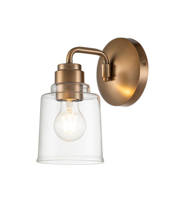 Kichler wall light Glass, Steel Patinated brass