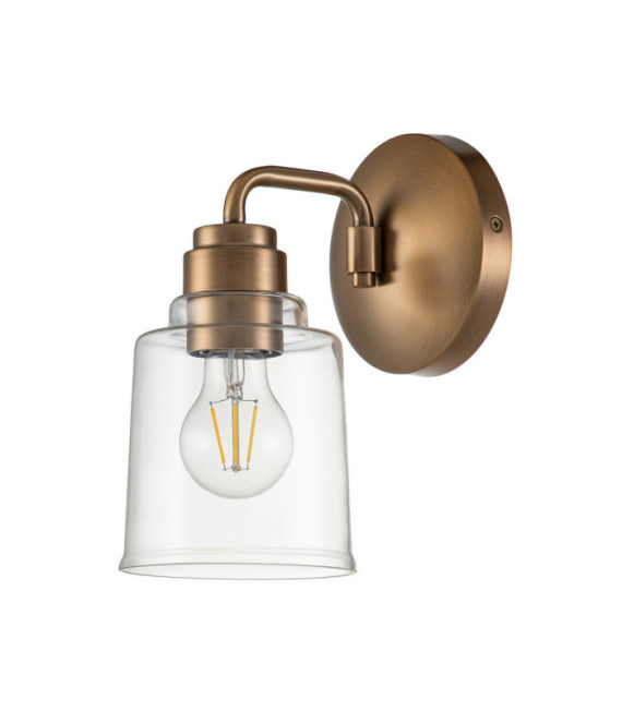 Lampada da parete Kichler Vetro, Acciaio Ottone patinato