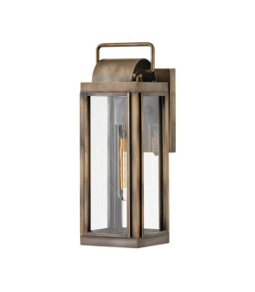 Applique murale extérieur Hinkley Verre Transparent,aluminium Bronze bruni peint