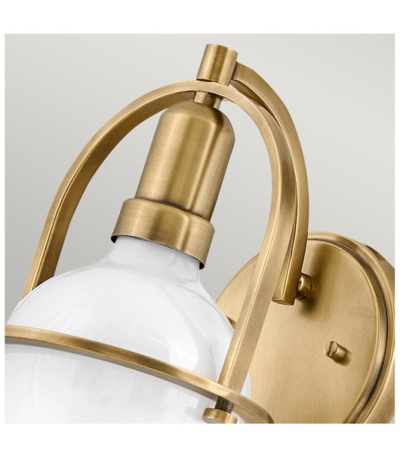 Hinkley Wall Light Steel Brass Heritage
