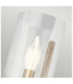 Kichler wall light Clear glass, steel Classic Pewter