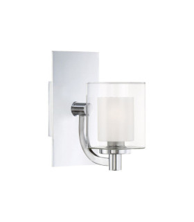 Applique murale Quoizel Acier,opale,verre transparent Chrome poli