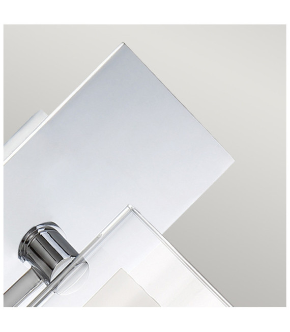 Quoizel Wandleuchte Stahl, Opal, transparentes Glas Poliertes Chrom
