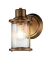 Quoizel wall light Glass, Steel Patinated brass