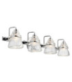 Applique murale Salle de bains Kichler Verre,Acier Chrome poli