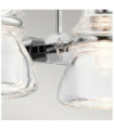 Kichler Bathroom Wall Light Glass, Polished Chrome Steel