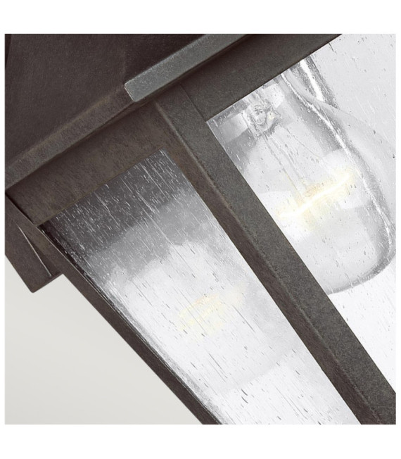 Außenwandleuchte Feiss Steel, Marten-Kornglas