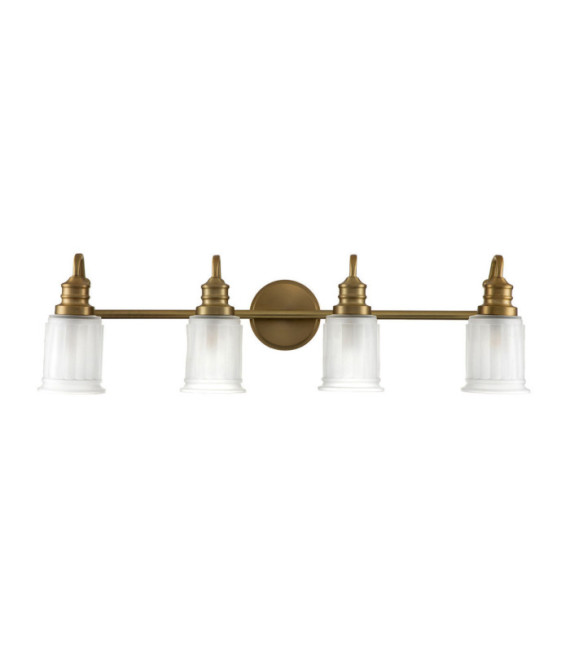 Quoizel wall light Glass, Steel Brushed brass