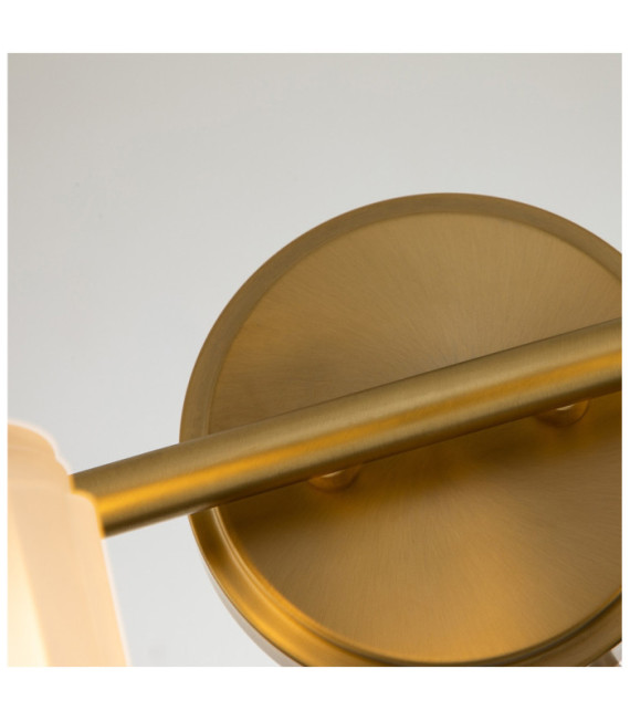 Quoizel wall light Glass, Steel Brushed brass