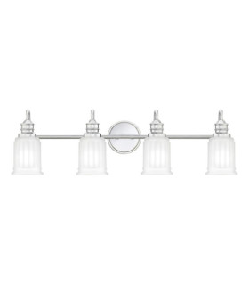Lampada da parete Quoizel Vetro, Acciaio cromato lucido