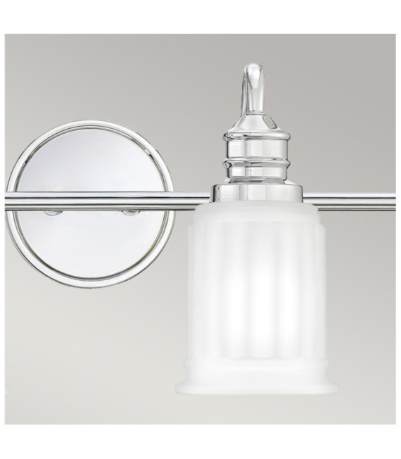 Quoizel wall light Glass, Polished chrome steel