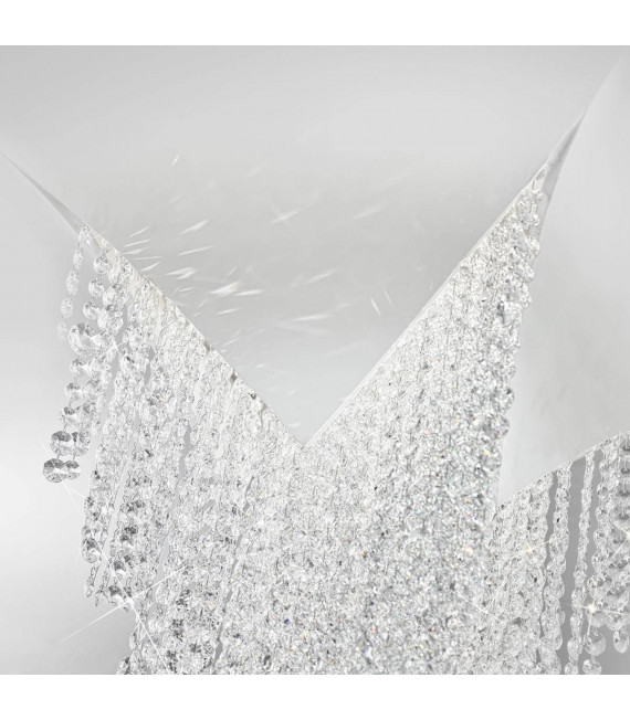 Design Wandleuchte FONTE DI LUCE matt weiß 1 Glühbirne