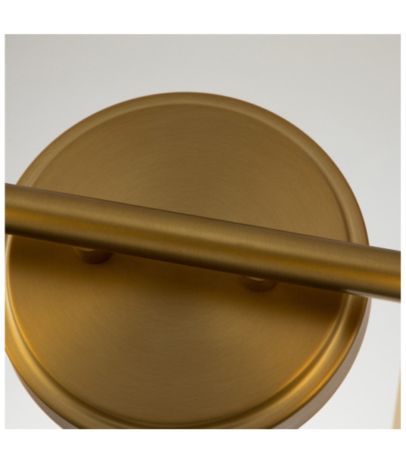Lampada da parete Quoizel Vetro, Acciaio Ottone spazzolato