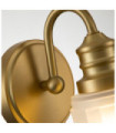 Quoizel wall light Glass, Steel Brushed brass