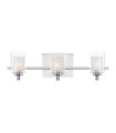 Quoizel wall light Steel, opal, transparent glass Polished chrome