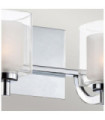 Applique murale Quoizel Acier,opale,verre transparent Chrome poli
