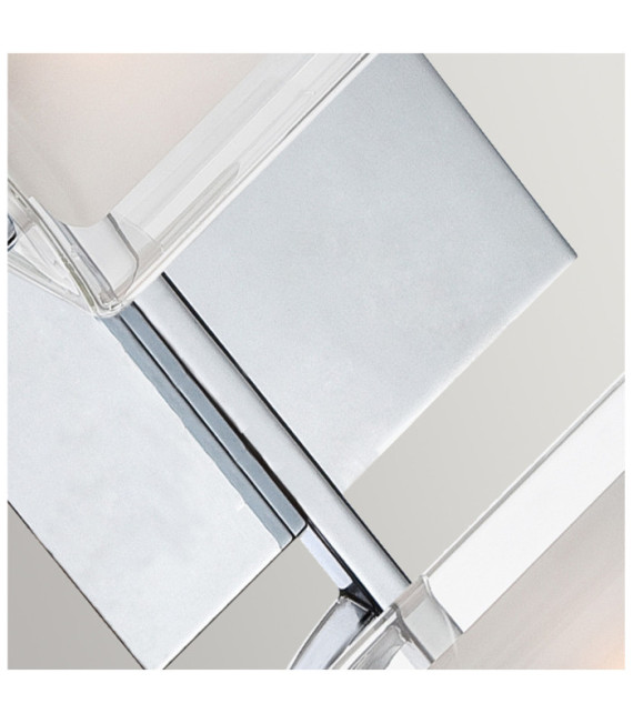 Applique murale Quoizel Acier,opale,verre transparent Chrome poli