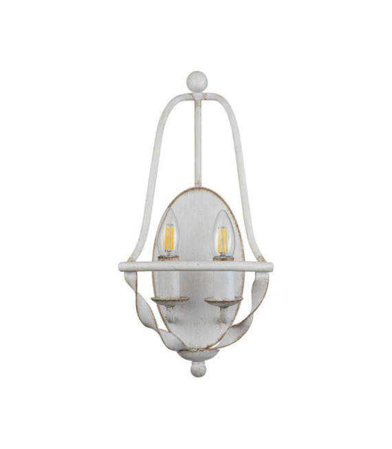 Wall light Quoizel Steel Aged white