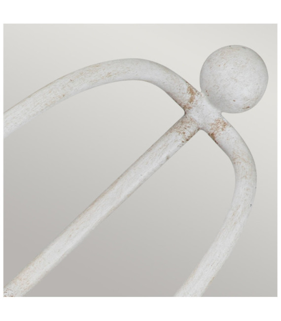 Lampada da parete Quoizel Acciaio invecchiato bianco