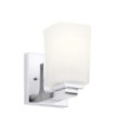 Applique murale Salle de bains Kichler Verre Opale,Acier,Zinc Chrome poli