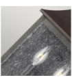 Outdoor wall light Feiss Steel, Marten grained glass